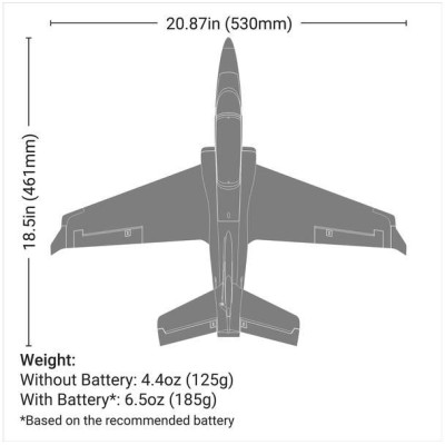 E-flite Viper EDF 0.53m SAFE Select BNF Basic