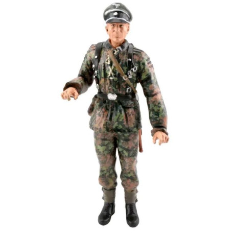 1/16 figurka Sd.Kfz. 251 velitel čety (poručík), ručně malovaná, platan kamufláž, jaro