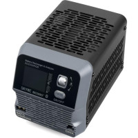 Függetlenül működő vagy külső kisütő (pótló terhelés) max. 380 W, kompatibilis SkyRC töltőkhöz. Külön használva 5,9-30 V feszültségű akkumulátorok kisütésére, 0,3-40 A áramerősségű töltővel használva 3,0-30 V feszültségű akkumulátorok kisütésére. Kényszerhűtés nagy teljesítményű ventilátorral. Bluetooth modul a Sky Charger alkalmazásban történő vezérléshez.