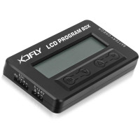 Többfunkciós LCD programozódoboz XDFly AC vezérlőkhöz, a HPro és HPro HV sorozathoz, amely egyesíti a különálló programozó, szervomotor teszter, impulzusszélesség-mérő és a modul PWM szervo jelfrekvenciájának, valamint a lítium akkumulátor teszter (2-8S) funkcióit. Lehetővé teszi a vezérlő közvetlen programozását, az üzemi adatok betöltését a vezérlő memóriájából és az XDFly vezérlő üzemi adatainak valós idejű monitorozását. Tápegység 5-12,6 V.