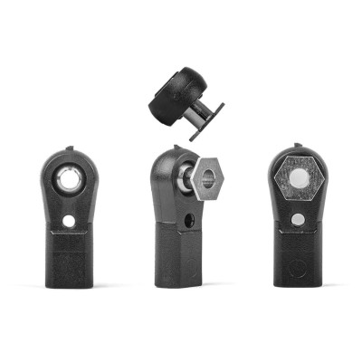 MAXI kloubek M3 s kulovým kloubem 6,0mm, šestihranou základnou a vrtáním 3,0mm, 100 ks.