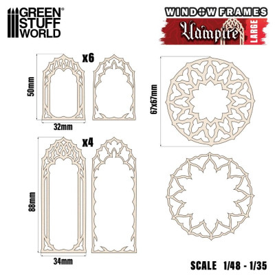 Vámpír miniatűr ablakok nagy Green Stuff World