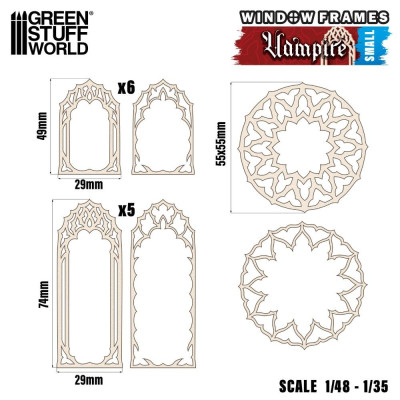 Vámpír miniatűr ablakok kicsi Green Stuff World