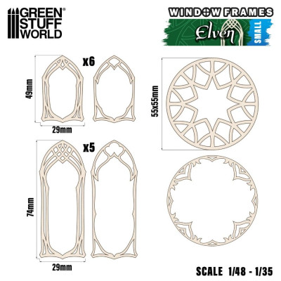 Manó miniatűr ablakok kicsi Green Stuff World