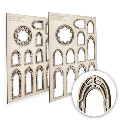 Miniatűr ablakok Csontváz kicsi Green Stuff World