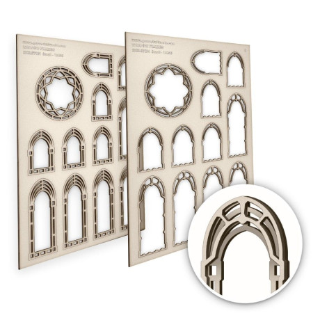 Miniatűr ablakok Csontváz kicsi Green Stuff World