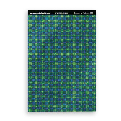 Ólomüveg geometrikus minta Green Stuff World