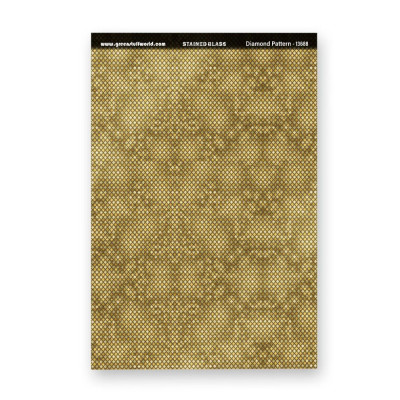 Gyémántmintás üvegfestmény Zöld cuccok világa