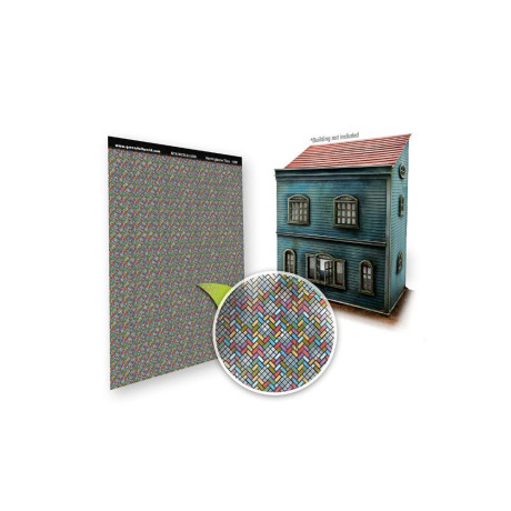 Festett üveg fecskefark mintával Green Stuff World