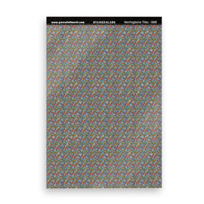 Festett üveg fecskefark mintával Green Stuff World