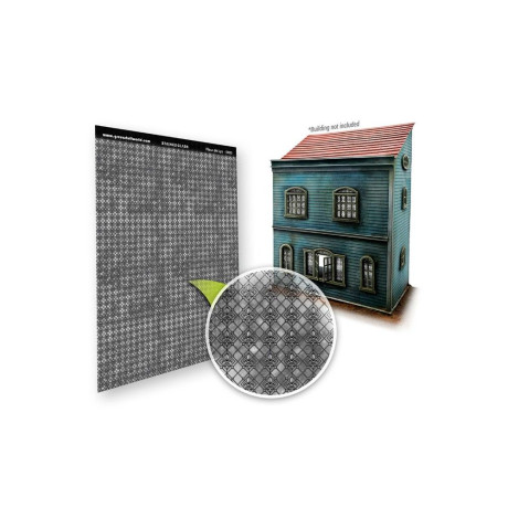 Fleur-de-Lys ólomüveg ablak Green Stuff World