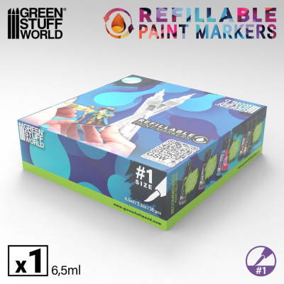 Újratölthető filctoll 1.0 Green Stuff World (1 db)