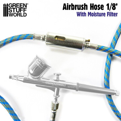 Airbrush tömlő nedvességszűrővel 1,8 m G1/8