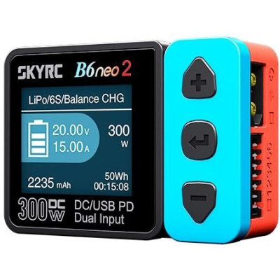 SKY RC B6 neo 2 nabíječ 300W (červená/modrá)