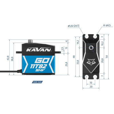 GO-11T82SHV (0.043s/60°, 18kg.cm)