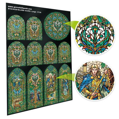 Ólomüveg manó nagy 150×220 mm Green Stuff World