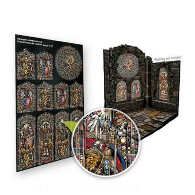 Ólomüveg lovag nagy 150×220 mm Green Stuff World