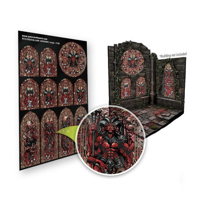 Démoni ólomüveg nagyméretű 150×220 mm Green Stuff World