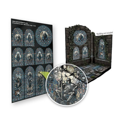 Ólomüveg csontváz nagy 150×220 mm Green Stuff World