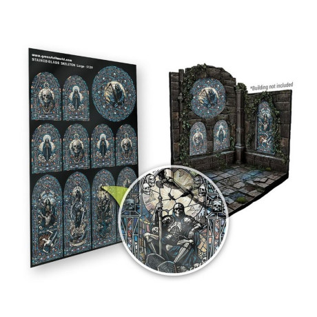 Ólomüveg csontváz nagy 150×220 mm Green Stuff World