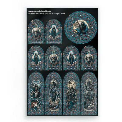 Ólomüveg csontváz nagy 150×220 mm Green Stuff World
