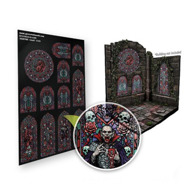 Vámpír ólomüveg kis 150×220 mm Green Stuff World