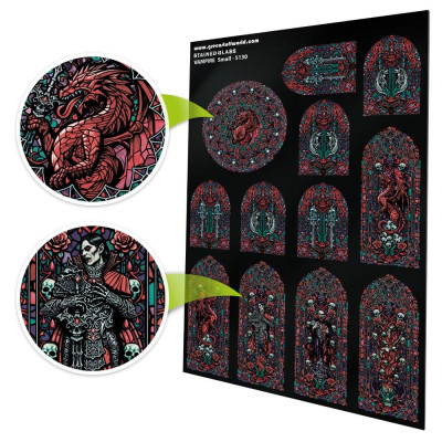 Vámpír ólomüveg kis 150×220 mm Green Stuff World