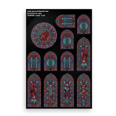 Vámpír ólomüveg kis 150×220 mm Green Stuff World