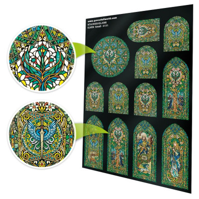 Ólomüveg manó, kicsi, 150×220 mm, Green Stuff World