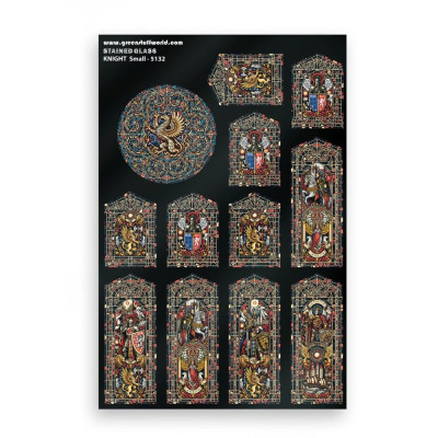 Ólomüveg lovag kicsi 150×220 mm Green Stuff World