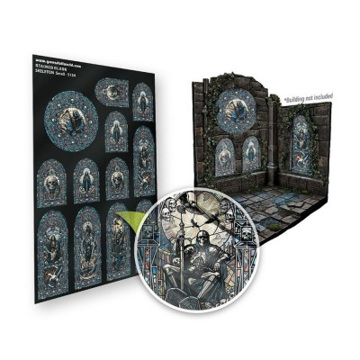 Ólomüveg csontváz, kicsi, 150×220 mm, Green Stuff World