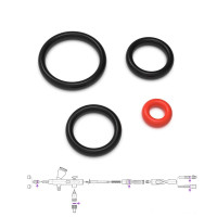Fekete O-gyűrűk Gaahleri GHPM-Mobiushoz - precíz tömítés, stabil nyomás és megbízható befecskendezés szivárgás nélkül.