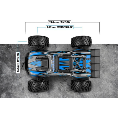 Spryte ST Turbo 1/20 4WD Monster Truck – Modrý