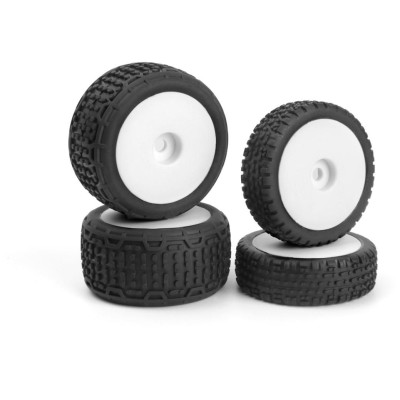 Microbe Buggy kerekek kompletten (fehér/elöl/hátul)