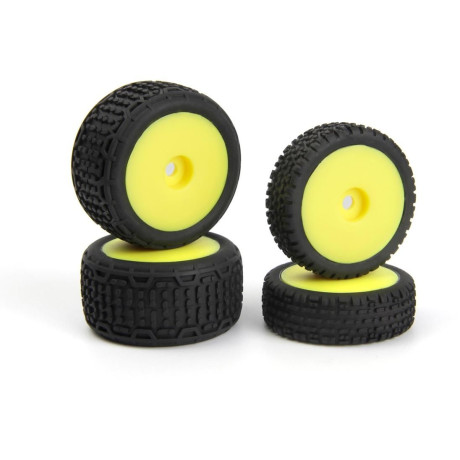 Microbe Buggy kerekek kompletten (sárga/elöl/hátul)