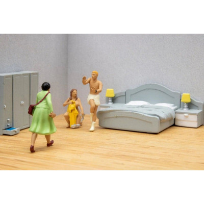 NOCH Vicces jelenetek a Flagrantiban H0 1:87 figurák