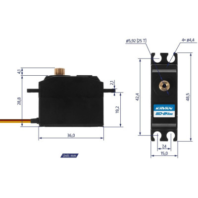 GO-24MG (0.07s/60°, 4.5kg.cm)