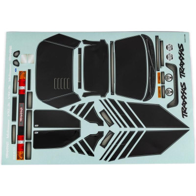 Traxxas matricák Ford RS200 fekete