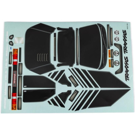 Traxxas matricák Ford RS200 fekete