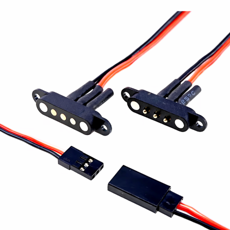 RTLECS mágneses csatlakozó JST-BEC csatlakozóval (dugasz/anya)