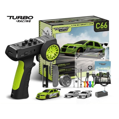 1/76 C66 DRIFT RC Car RTR (zelená)