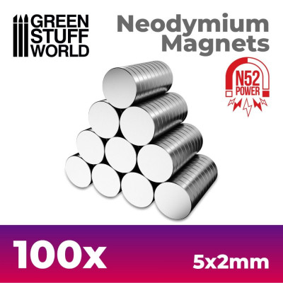 5x2 mm-es N52 neodímium mágnesek – 100 db extra erős NdFeB mágnes