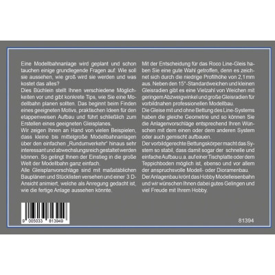 ROCO 81394 H0 ROCO LINE pályatervek