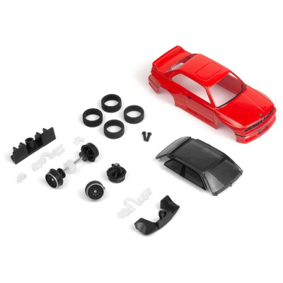 Nano-TTR 1989 BMW M3 E30 Ravaglia - piros - festett karosszéria