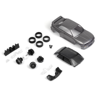 Nano-TTR 1989 BMW M3 E30 Ravaglia - ezüst - festett karosszéria