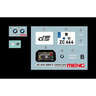 MENG - BMW R 1250 GS ADV 1:9 modell | RCsvet