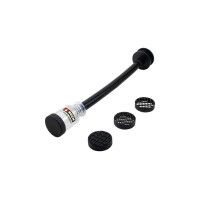 NOCH 60128 kis póttartály flexibilis tömlővel Gras-Master 4.0 és PROFI fűterítőkhöz. Ideális a részletek és a modell nehezen elérhető helyeinek precíz fűterítéséhez. Az átlátszó tartály bajonettzárral gyors munkát és az anyagállapot tökéletes áttekintését teszi lehetővé.