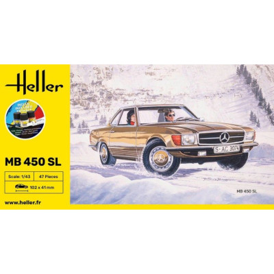 Heller STARTER KIT Mercedes-Benz 450 SL 1:43 | RCsvet