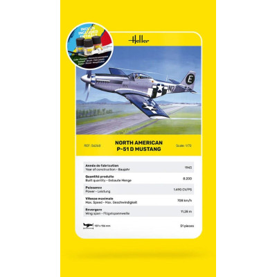 Heller STARTER KIT P-51 Mustang 1:72 | RCsvet