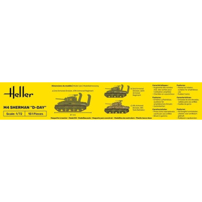 Heller STARTER KIT M4 Sherman D-Day 1:72 | RCsvet